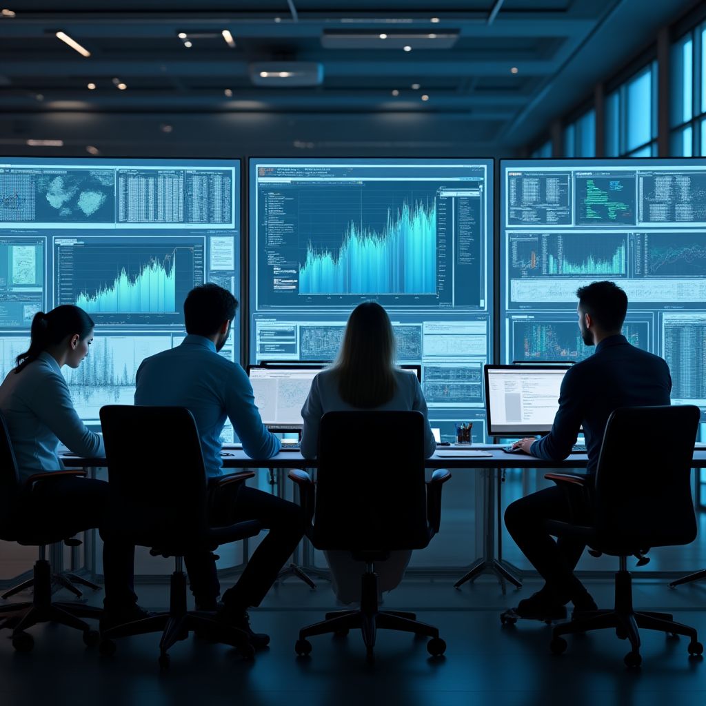 Equipo de EconHogar analizando datos económicos
